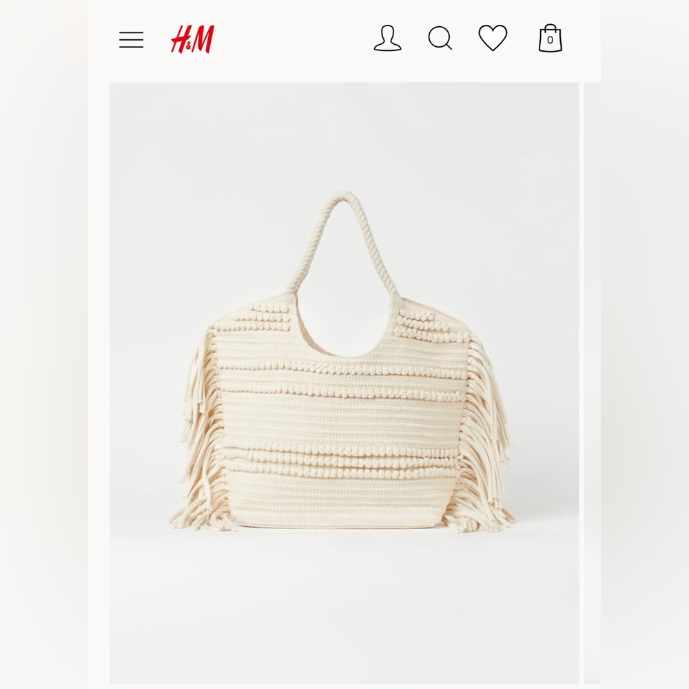 H&M “Fringed Shopper” NWT